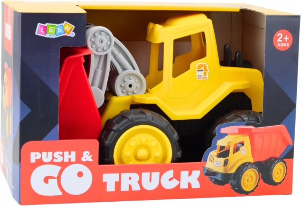 Digger da Costruzione per Bambini con Pala Mobile Gialla