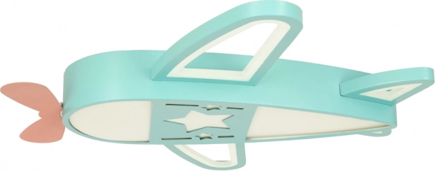 Luce da soffitto LED per bambini a forma di aereo con telecomando
