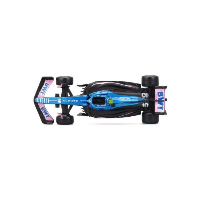 Modellino Bburago Formula 1 BWT Alpine A523 di Pierre Gasly