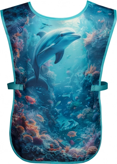 Grembiule per bambini con motivo delfino