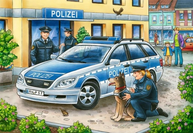 Puzzle Polizia e Vigili del Fuoco 2x12 Pezzi