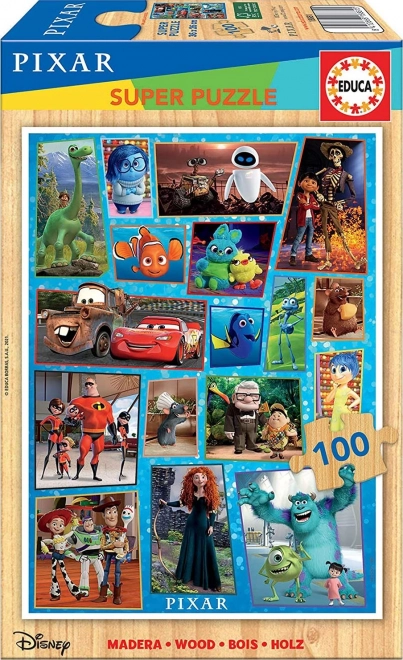 Puzzle in legno Disney Pixar 100 pezzi