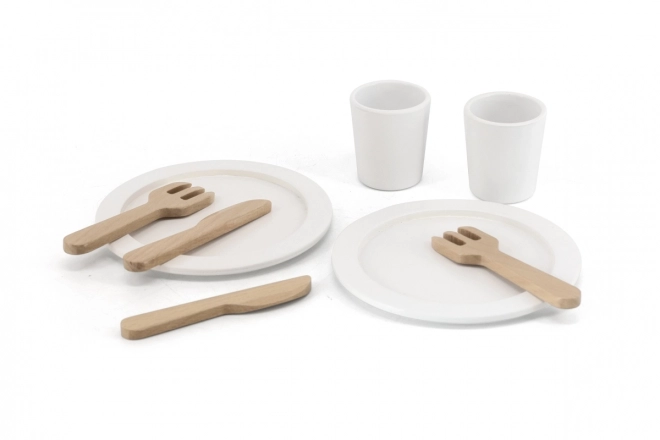 Set da cucina in legno 8 pezzi