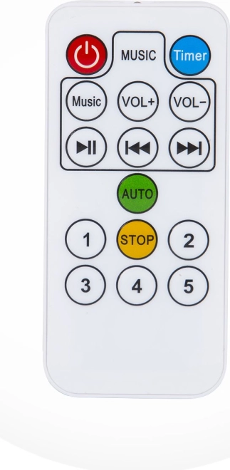 Telecomando, melodie e alimentazione facile