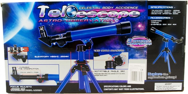 Telescopio educativo con treppiede