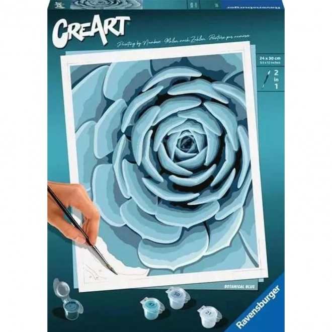 CreArt Botanico Blu Pittura Per Numeri