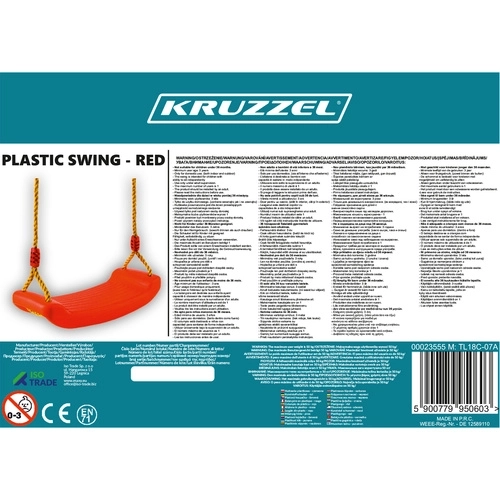 Altalena in plastica per bambini KRUZZEL