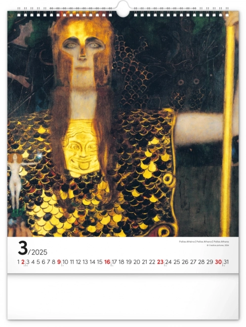 Calendario da parete Gustav Klimt 2025