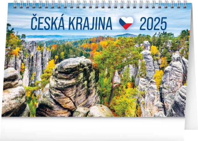 Calendario da tavolo 2025 Paesaggio ceco