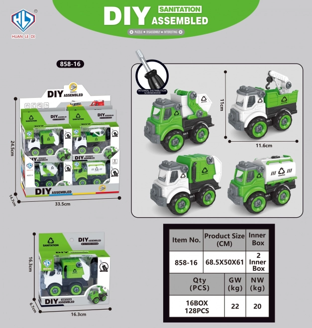 Servizio ordinato auto avvitante 11 cm