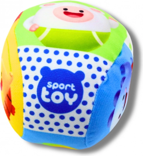 Palla morbida colorata con sonaglio per bambini 9 cm
