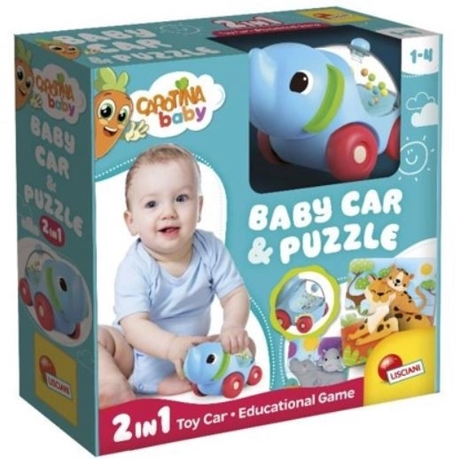 Macchinina Elefante e Puzzle Carotina Baby