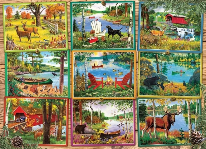 Puzzle paesaggi dal lago 1000 pezzi Cobble Hill