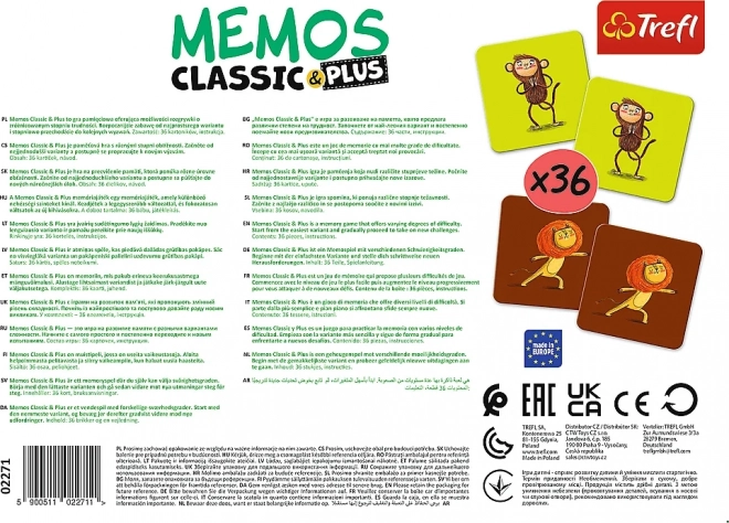 Trefl Memos Classic Plus: Movimento e Suono