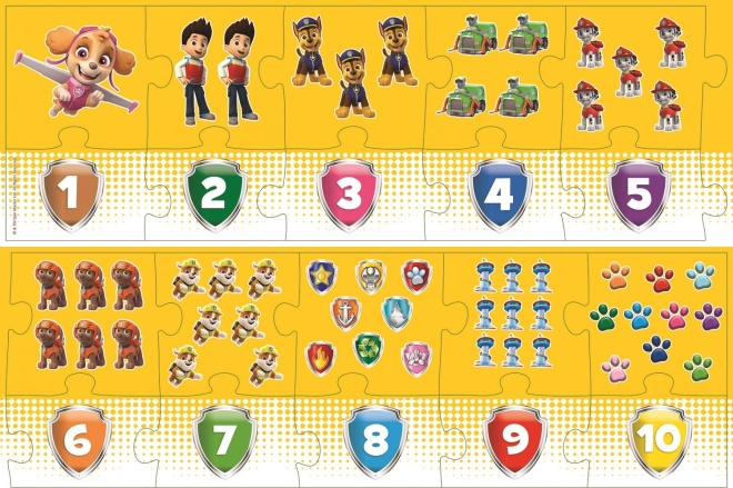 Puzzle Educativo Numeri PAW Patrol