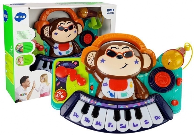 Pianoforte Interattivo per Bambini DJ Scimmietta