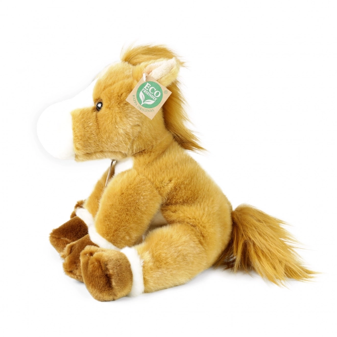 Cavallo di peluche seduto ECO FRIENDLY 30 cm