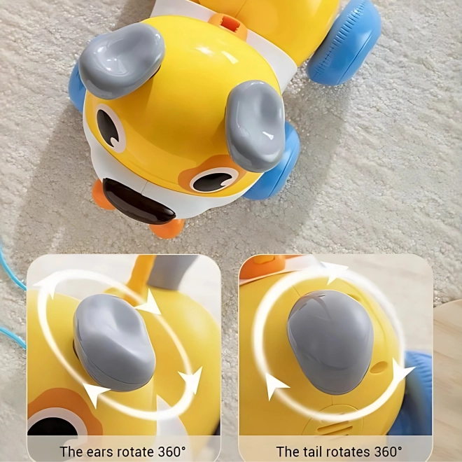Cagnolino interattivo WOOPIE 2 in 1 pulsante che abbaia 360° per bambini 6m+