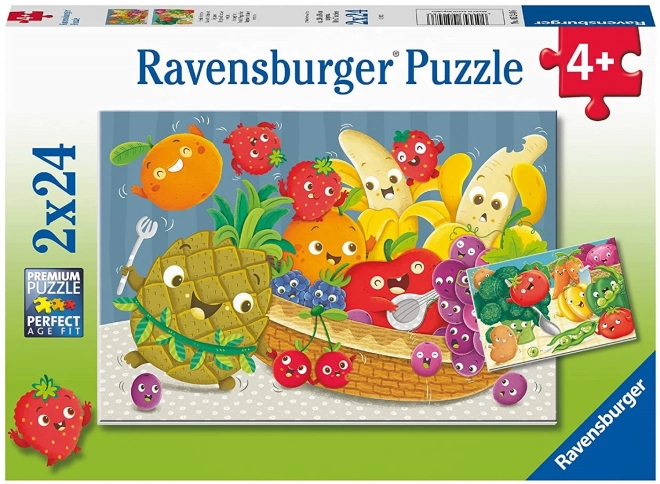 Puzzle Frutti Ribelli 2x24 pezzi