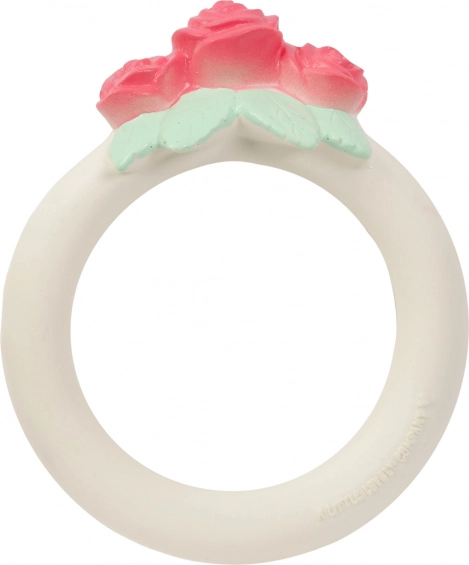 Massaggiagengive in gomma naturale con roselline