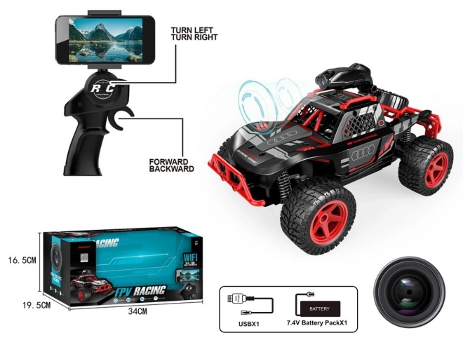 Auto da corsa RC con telecamera