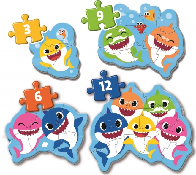 Puzzle Bambino Baby Shark 4-in-1