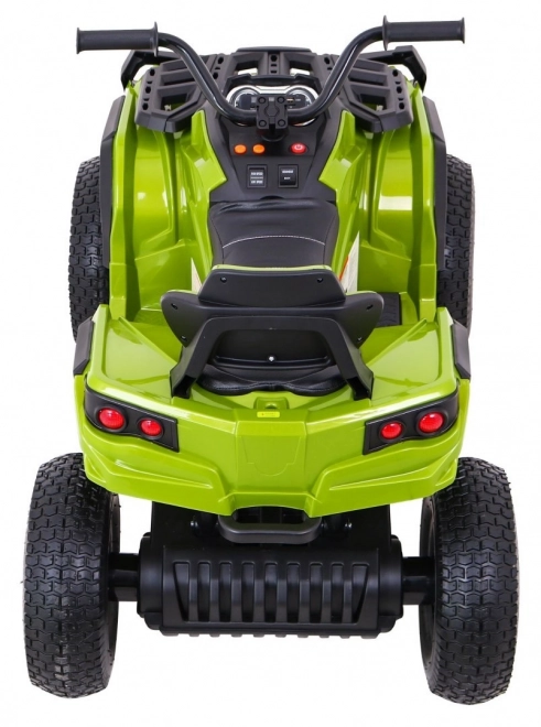 Quadriciclo ATV per bambini a batteria Air Quad Verde + ruote gonfiabili + radio MP3 + avvio lento