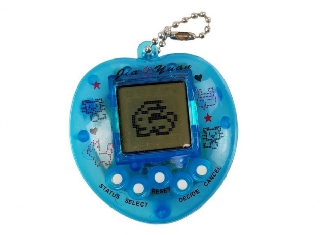 Tamagotchi blu con catenella corta