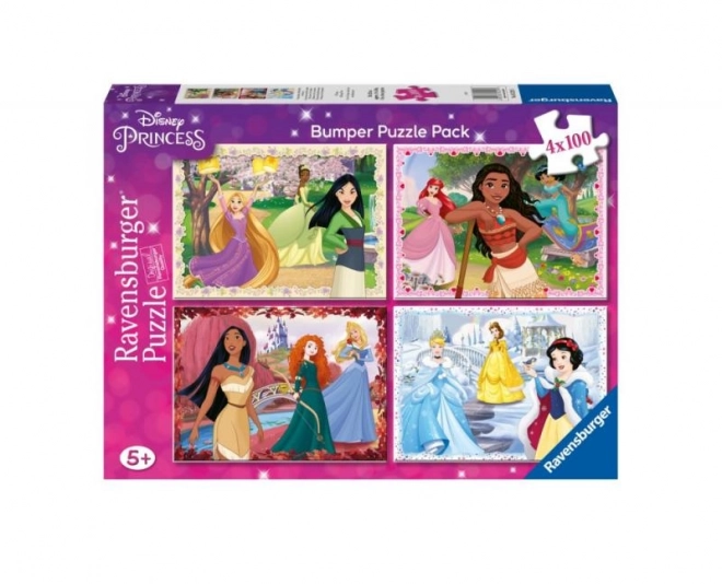 Puzzle Disney Principesse Ravensburger 4x100 pezzi