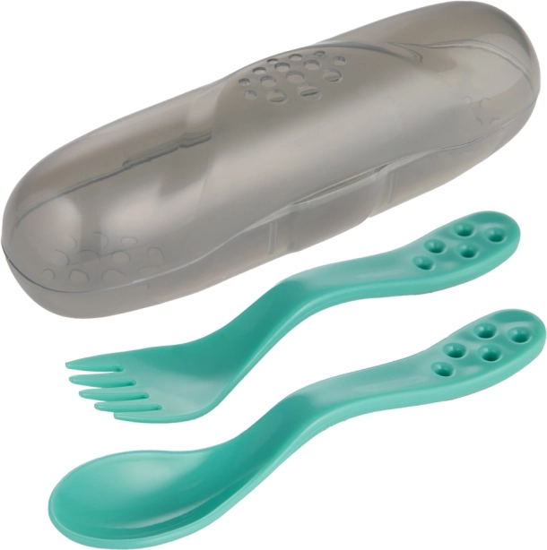 Canpol babies set da viaggio di posate – turchese