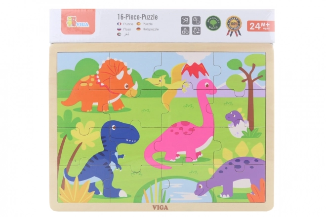 Puzzle in legno dinosauri VIGA