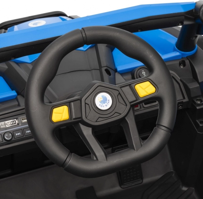 Veicolo elettrico per bambini Buggy Madman UTV-MX blu