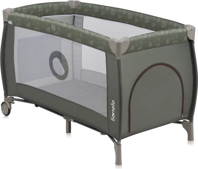Lettino da viaggio Lionelo Sven Plus Beige Olive