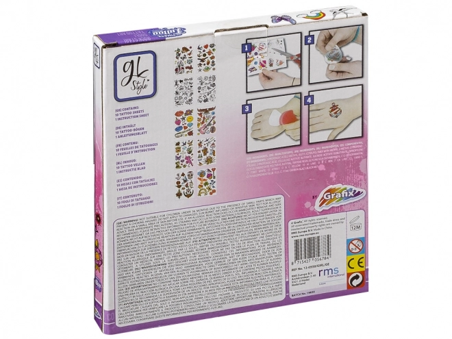 Set tattoo per bambini - 10 fogli