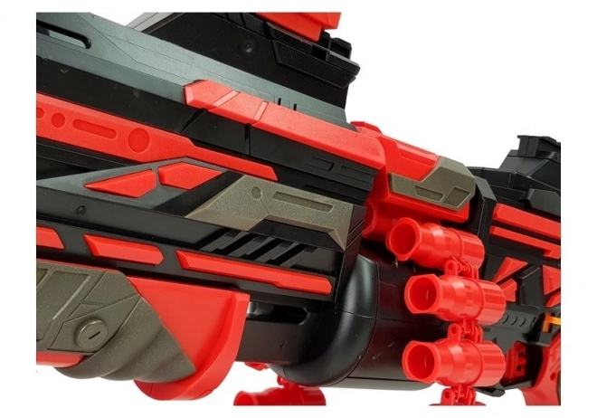 Grande Blaster a Proiettili in Schiuma Rosso e Nero con Mirino