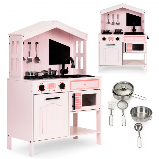 Cucina per bambini in legno con accessori ECOTOYS