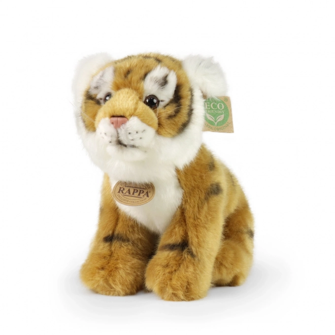 Tigre Marrone di Peluche Seduto 25 cm Eco-Friendly