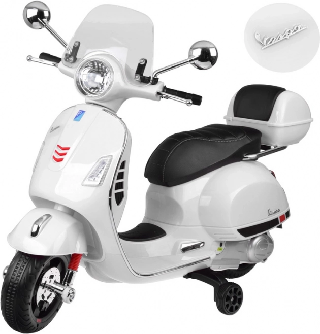 Scooter elettrico Vespa GTS Super per bambini – Bianco