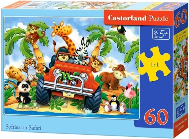 Puzzle Safari Morbidi 60 Pezzi