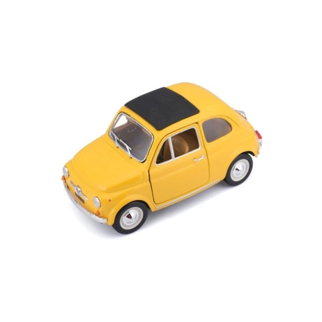 Modello Fiat 500 F 1965 in scala 1:24 giallo