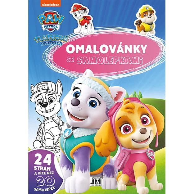 Album da colorare A4 con adesivi Paw Patrol