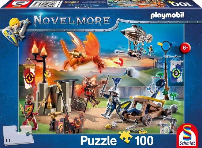 Puzzle SCHMIDT Playmobil Novelmore: Arena da cavallo 100 pezzi