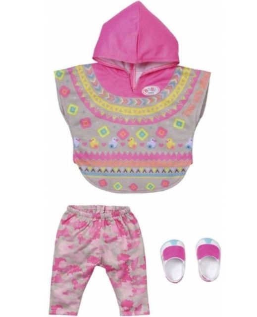Morbido poncho con cappuccio