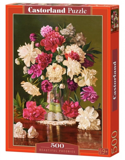 Puzzle Meravigliose Peonie 500 pezzi