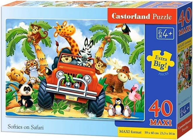 Puzzle 40 Maxi Softies on Safari