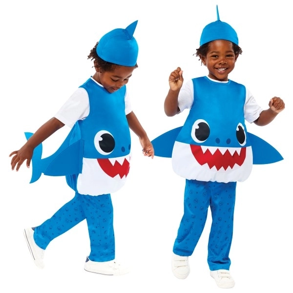 Costume Baby Shark blu 3-4 anni