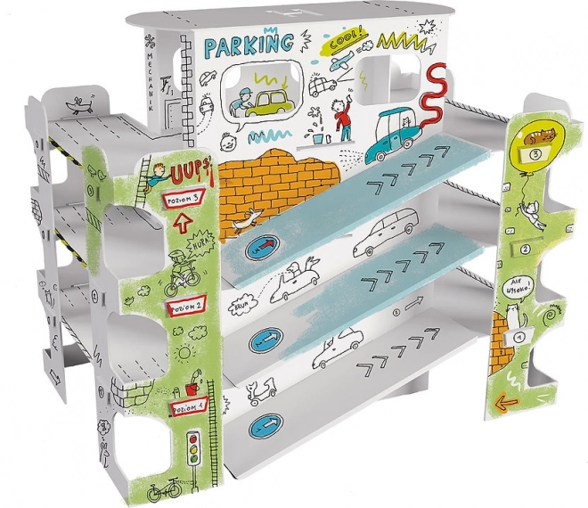 Colorazione Spaziale XXL Parking per Bambini