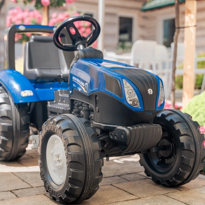 Trattore a pedali New Holland con rimorchio