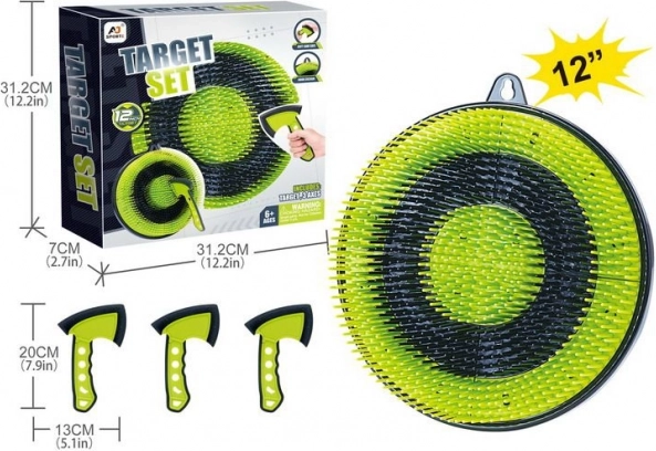 Lancio di asce con bersaglio SET