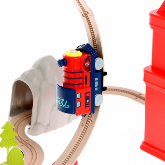 Trenino Elettrico 2 in 1 in Valigetta 87 pezzi